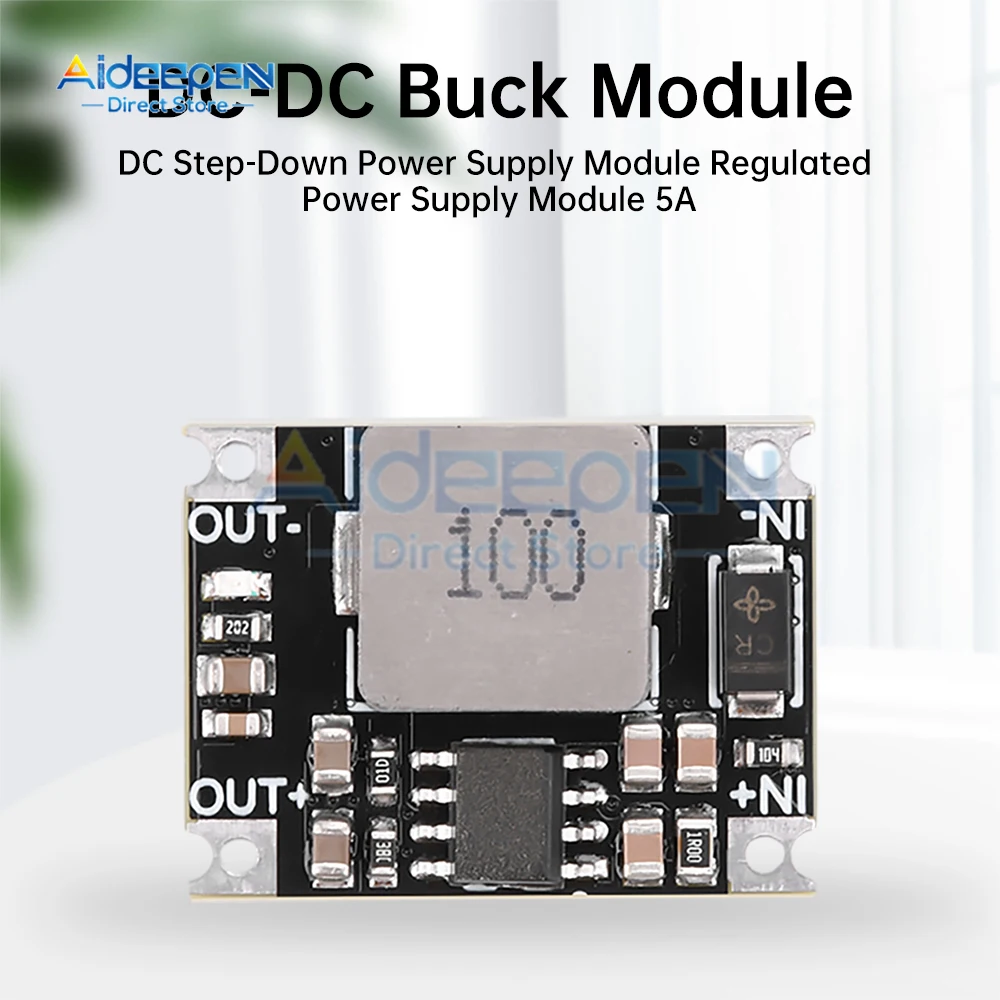 5A Power Converter Step Down Module DC-DC 6V-40V to 3.3V 5V 12V Adjustable Power Supply Module Voltage Regulator PCB Board