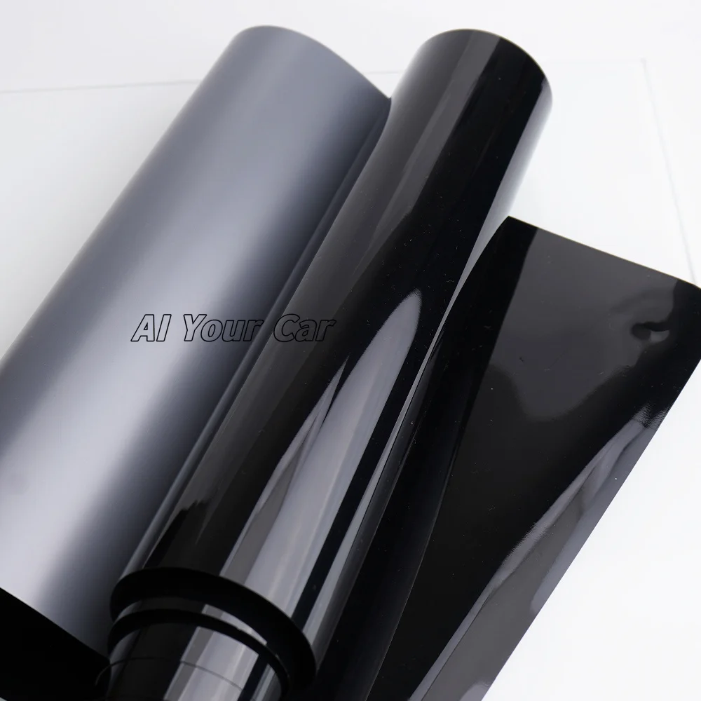 PET Gloss Black Vinyl Wrap Film Black Bright Color Sticker Car Motorcycles Body Styling Decals Decoration Stickers Accessiries