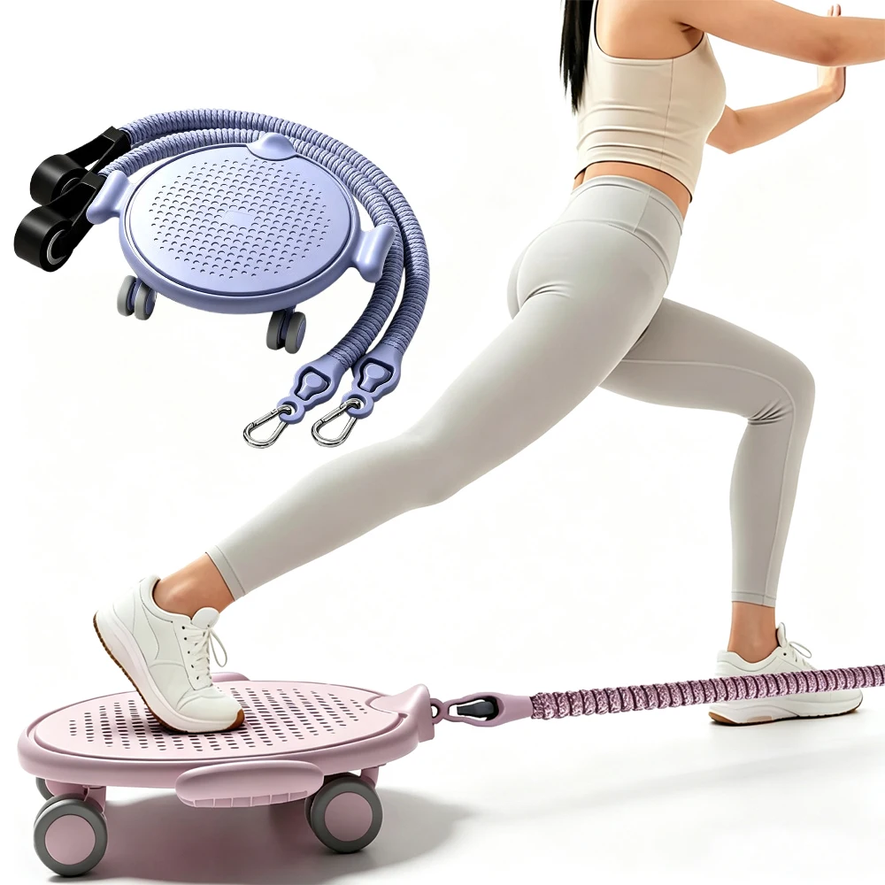 multifunctional-universal-training-skate-board-silent-four‑wheel-roller-plate-compact-home-fitness-equipment-for-core-exercise