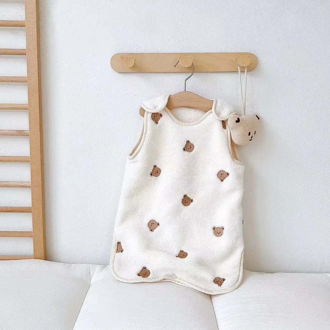 Thickened Baby Sleeping Bag Kick-proof Quilt Autumn and Winter Children's Vest Warm Velvet Sleeping Bags for Newborn Sleep Sack