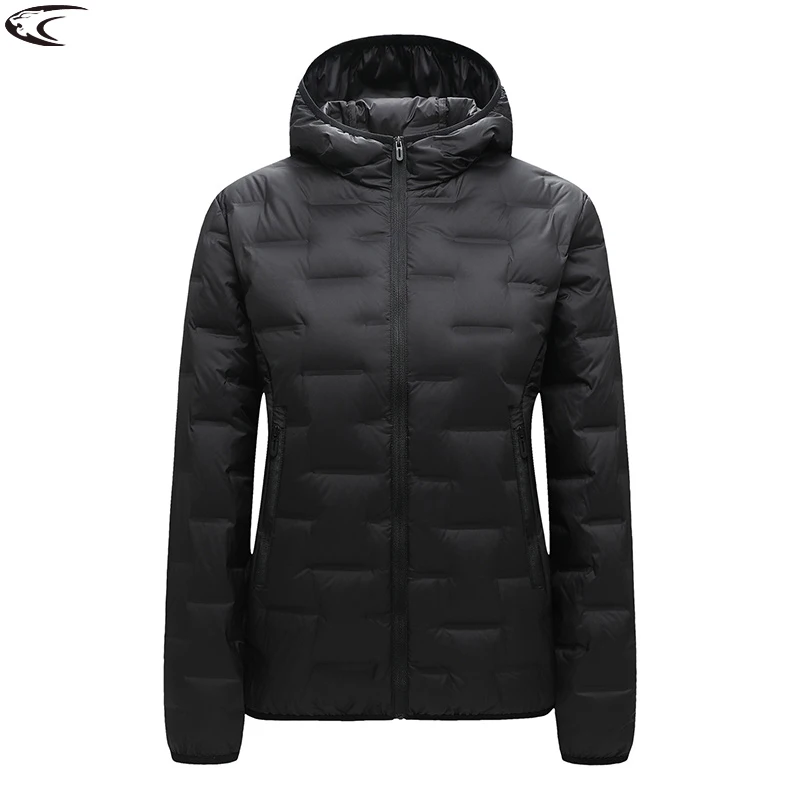 

LNGXO Women's Winter Down Jacket Climbing Camping Hiking Lightweight Padded Jackets Waterproof Windproof Warm Hooded Windbreaker