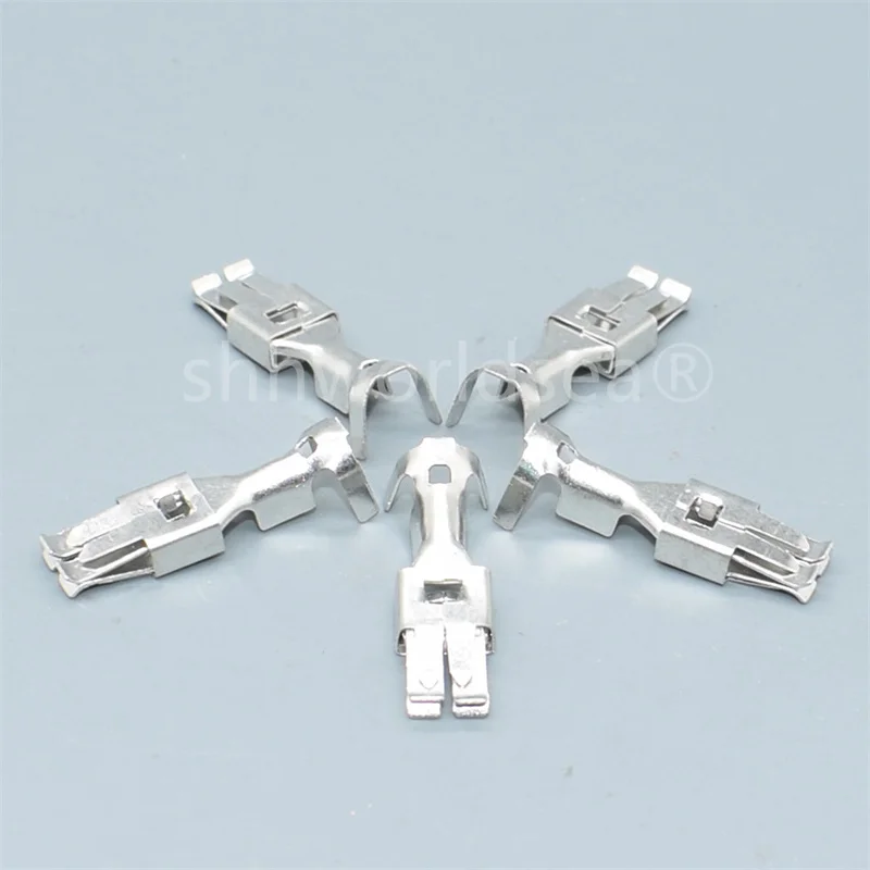 Shhworldsea 10pcs auto car splices wire 6.3mm big Crimp terminal Non-insulated automotive female connector pins 926965-1  DJ6218