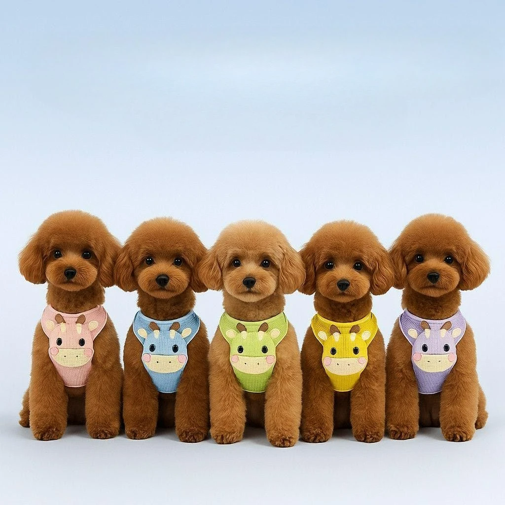 

Cute Pet Harness Leash Vest Style Dog Vest Harness Strap Adjustable Breathable Harness for Teddy Bear Puppy Cat Dog Supplies