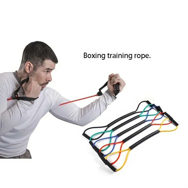 1 PC boxing training rope, boxing speed Sanda Thai air strike elastic belt resistance rope, training out of boxing kick boxing e