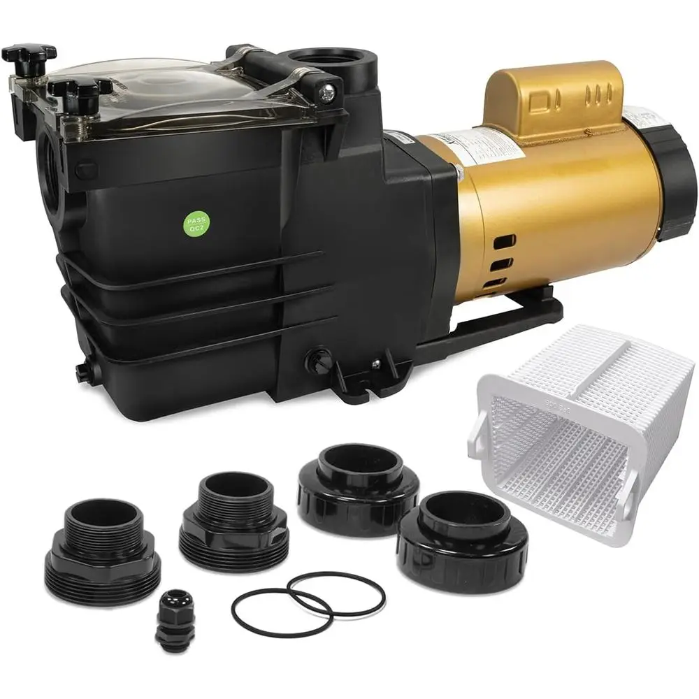 Bomba de piscina de doble velocidad de alto flujo y 2 con 230 V para piscinas elevadas o empotradas