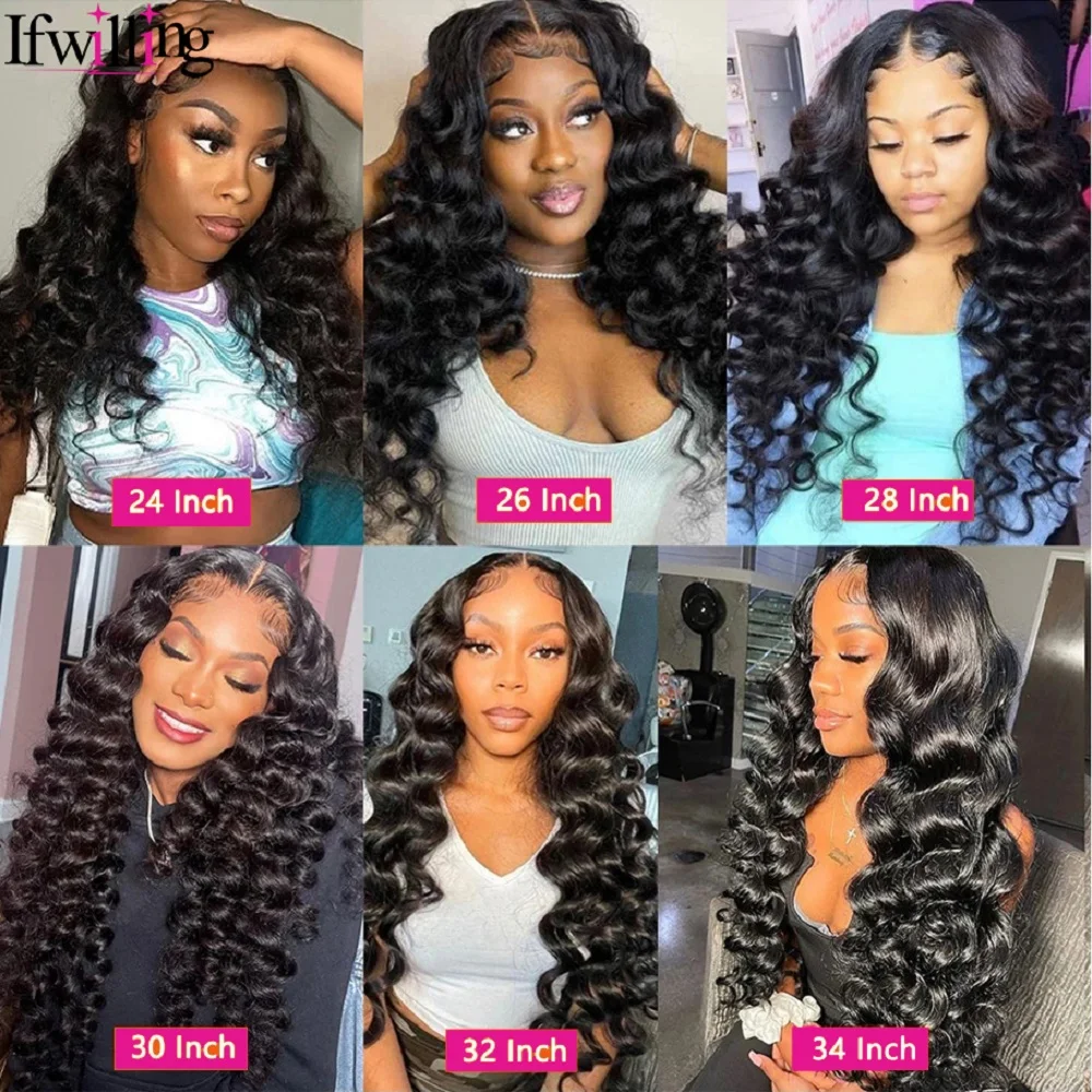 Perruque Deep Wave Lace Closure Wig naturelle, cheveux humains, pre-plucked, sans colle, prête à l'emploi, 5x5 HD