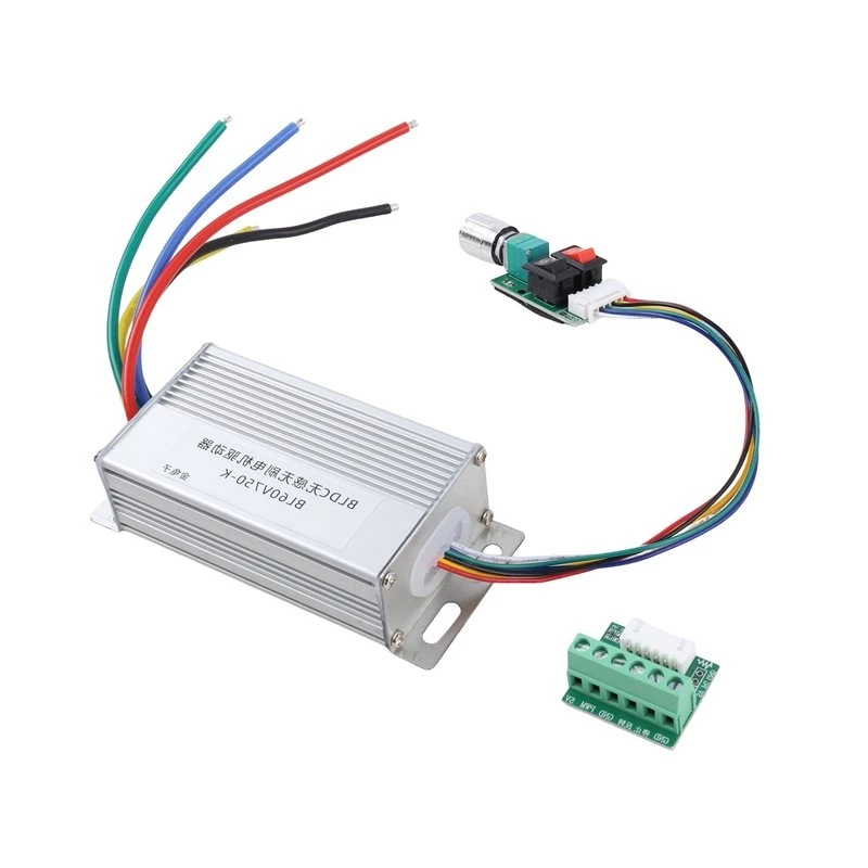 ABKL-DC Brushed Motor Driver Module 750W 3 Phase DC6-60V Speed Regulator Brushless Motor Driver No Hall Controller Stop/Reverse