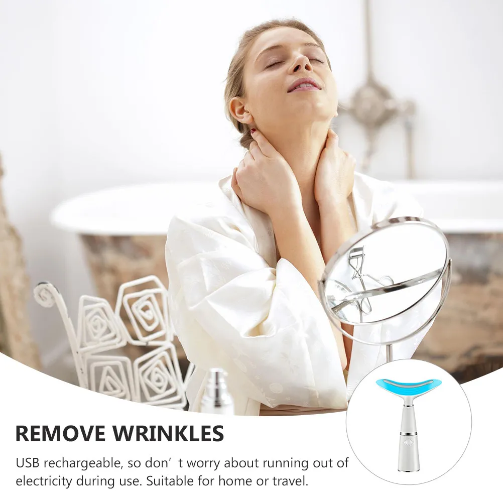 

Набор из 1 портативного USB-массажера для шеи и декольте против морщин, прибор для ухода за шеей, устранитель двойного подбородка для домашнего использования