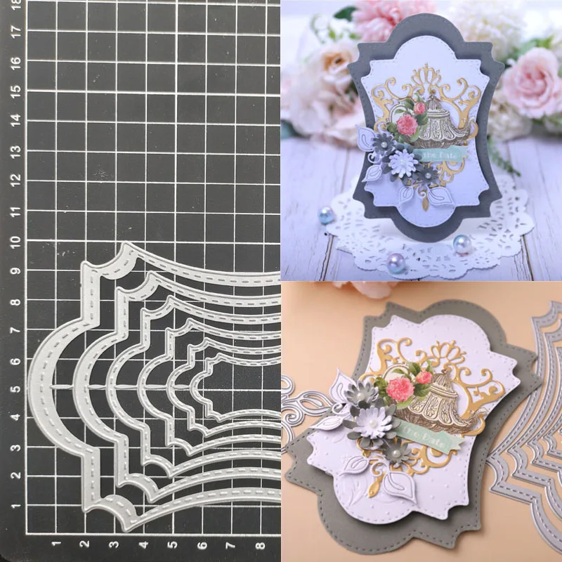 Frame Metal Cutting Dies Stencil Scrapbook Album Stamp Paper Card Embossing Decor Craft Knife Mould