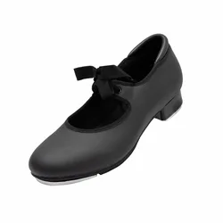 Unisex PU Leather/Patent Ribbon Tie Tap Shoe Dance Shoes for Women and Men's Dance Shoes