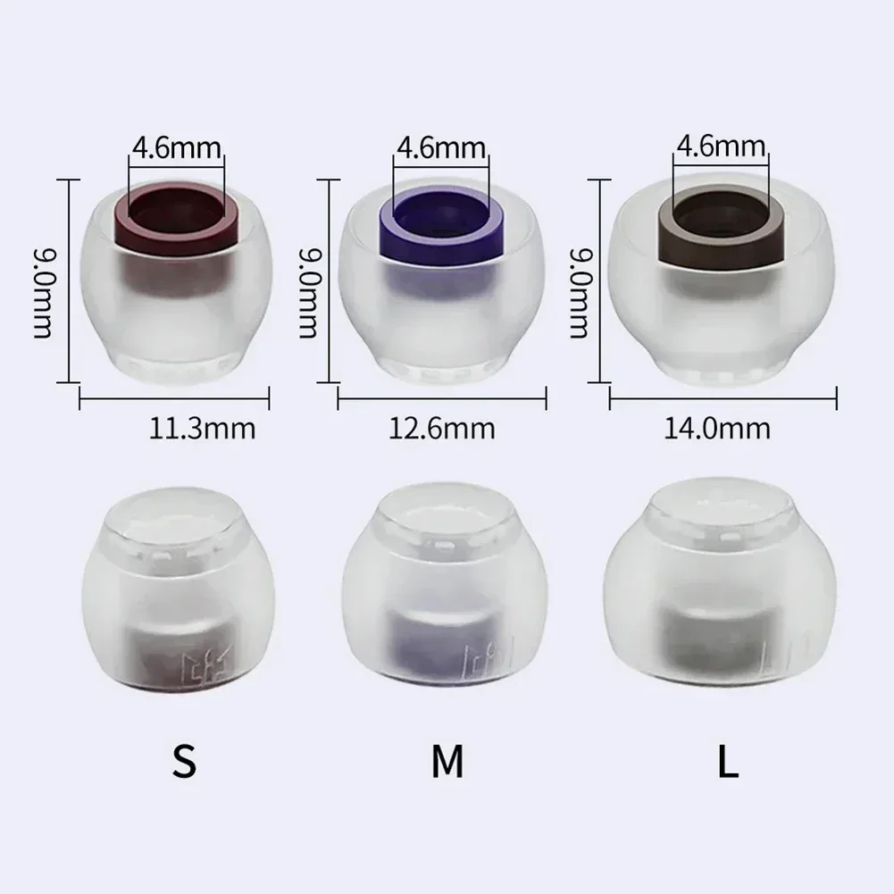 TRI Clarion 3 Pairs Of Silicone Earphone Eartips For S/M/L Size Noise Reduction Headset Earbuds Sleeves Headphone Accessories ﻿ view 6
