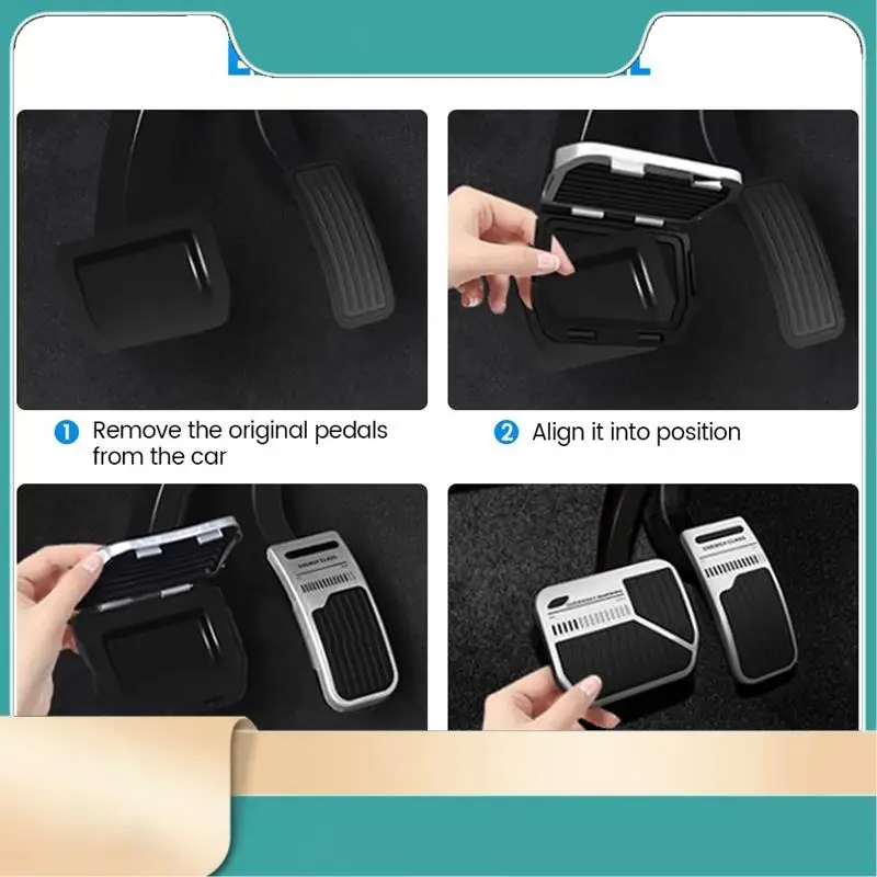 

Для Tesla Model Y Model 3 2023, чехлы на педали, педаль газа, педаль акселератора, сменные аксессуары (серебристый)-N31R