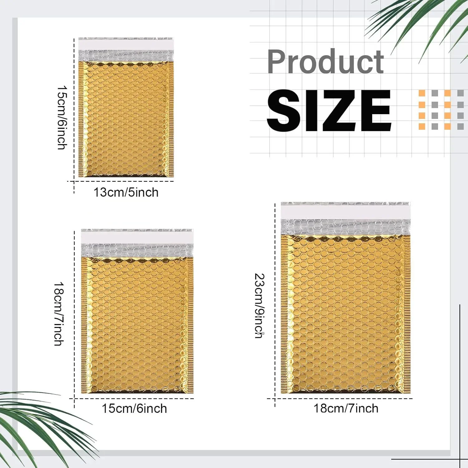 100pcs Bubble Mailer Envelopes Shipping Packaging Bags Small Business Supplies Envelope Mailers Mailing Office School