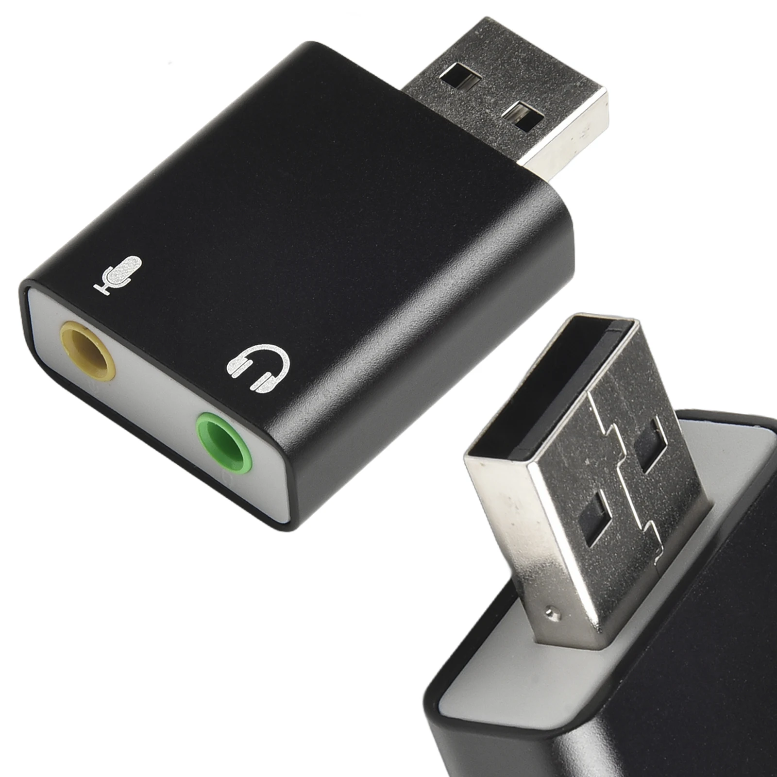 Hot Sales External Usb 2.0 Audio Sound Card Sub To 3.5Mm Headphone Adapter Microphone Sound Card Virtual Replacement Parts