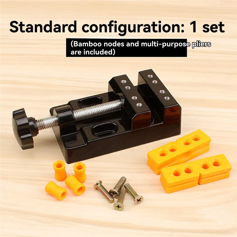หมู-Universal 57 มม.ปรับ MINI Jaw Bench CLAMP เจาะกดคงที่ตาราง Vise DIY ประติมากรรมหัตถกรรมมือคงที่ซ่อมเครื่องมือ
