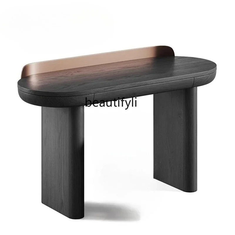 

Simple modern computer leisure table high-end household dresser small apartment model room writing desk porch table