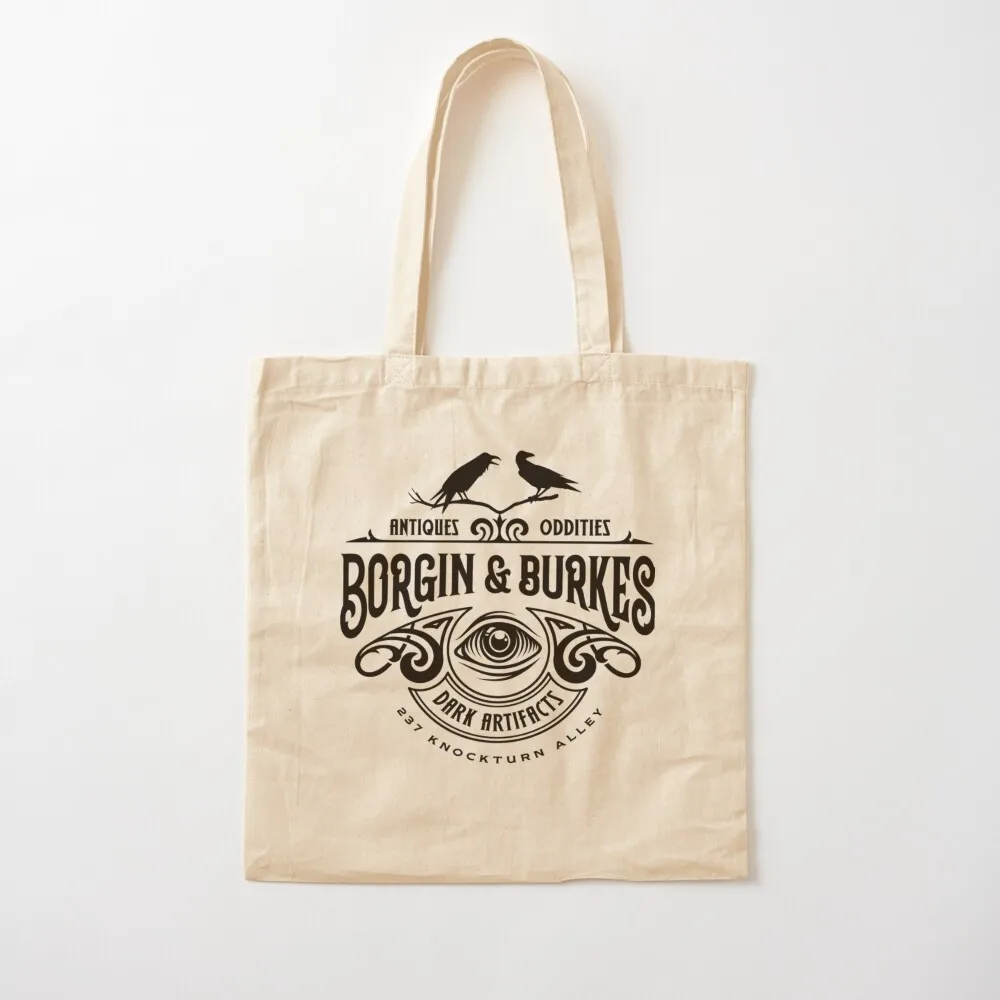 حقيبة تسوق نسائية من Borgin and Burkes حقيبة قماش للشاطئ للنساء