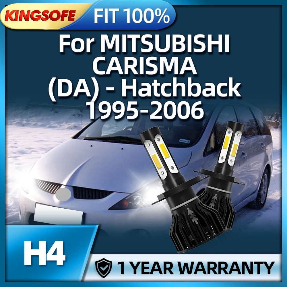 

2PCS 4Sides Chip LED 6000K H4 Car Headlight For MITSUBISHI CARISMA DA Hatchback 1995 96 97 98 99 2000 2001 2002 2003 04 05 2006