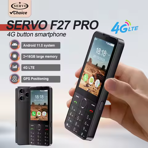 SERVO F27 PRO Smartphone 4G Cellular Android OS 3.5inch Touch Display WiFi GPS 2GB+16GB Speed Dial Keyboard Smart Mobile Phones