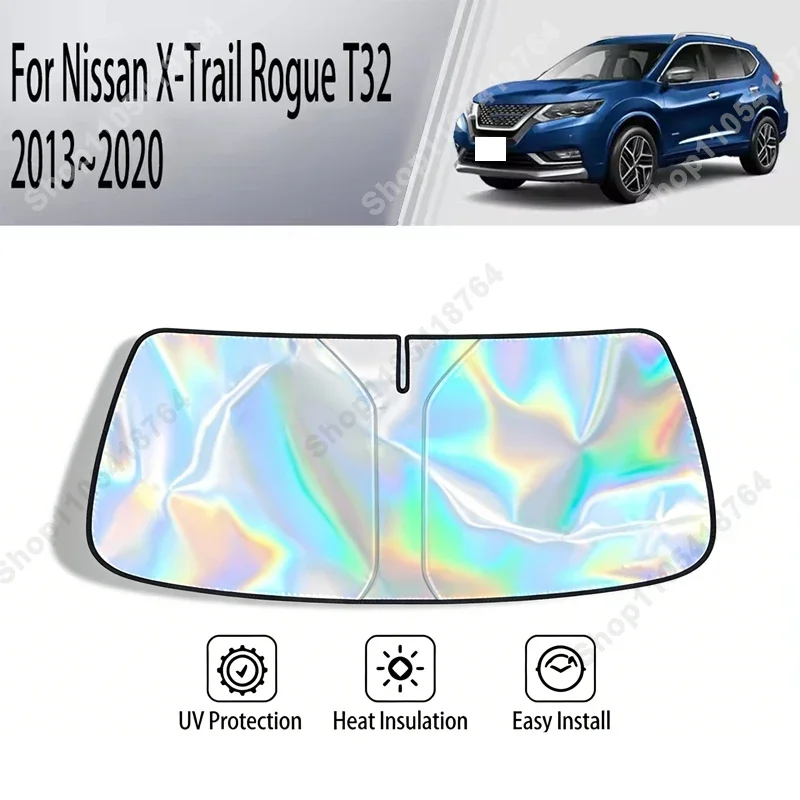 

For Nissan X-Trail Rogue T32 2013-2020 Sunshade Cover Car Windshield SunShades Sun UV Protector Cover Car Front Windscreen Cover