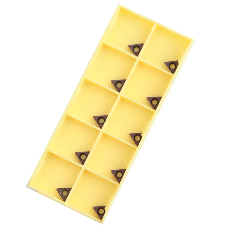 10pcs TPMT080204N-SU LF6018 CNC Lathe Insert DESKAR Pneumatic Chamfering Machine Triangle Boring Tools TPMT Turning Cutter Blade