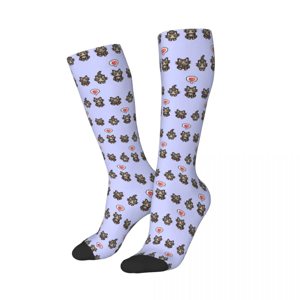 Stardew Valley GreyGray Cat Socks Harajuku Stockings All Season Long Socks Accessories for Unisex Christmas Gifts