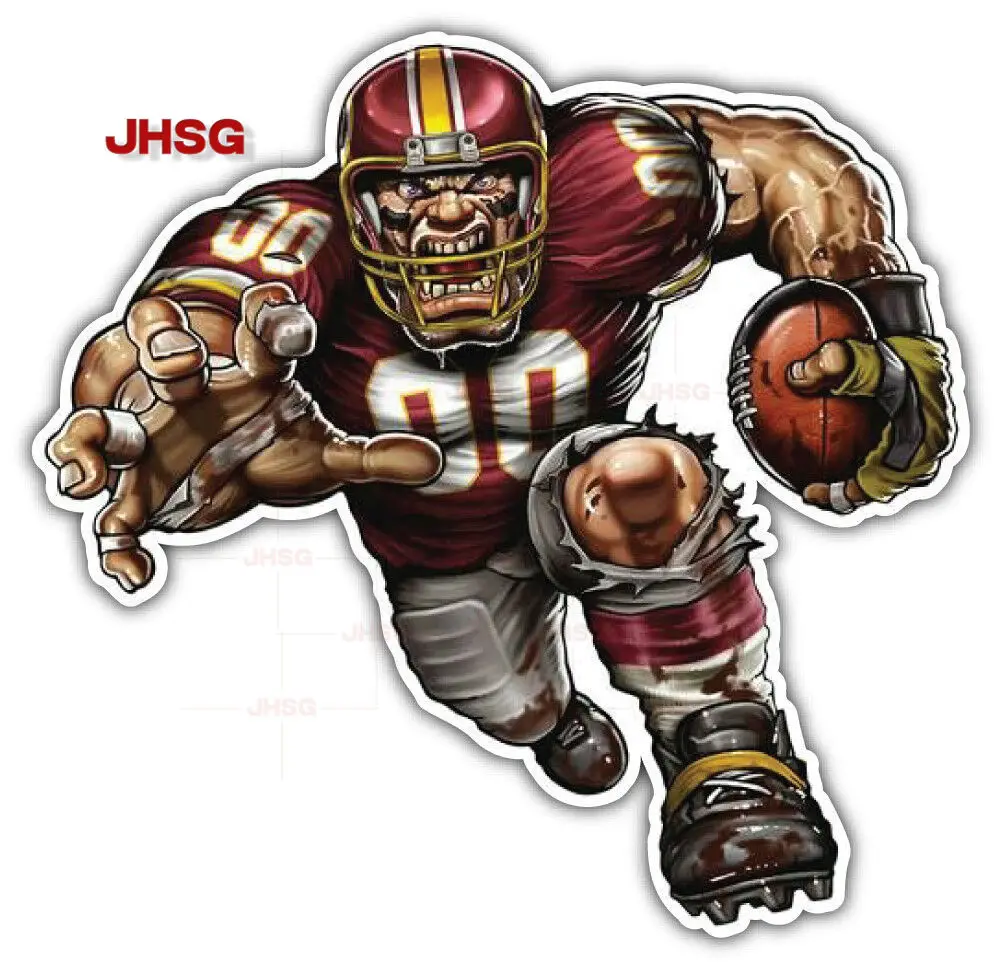 Washington Redskin Mascot Car Bumper Sticker Vinyl Sticker - Waterproof PVC