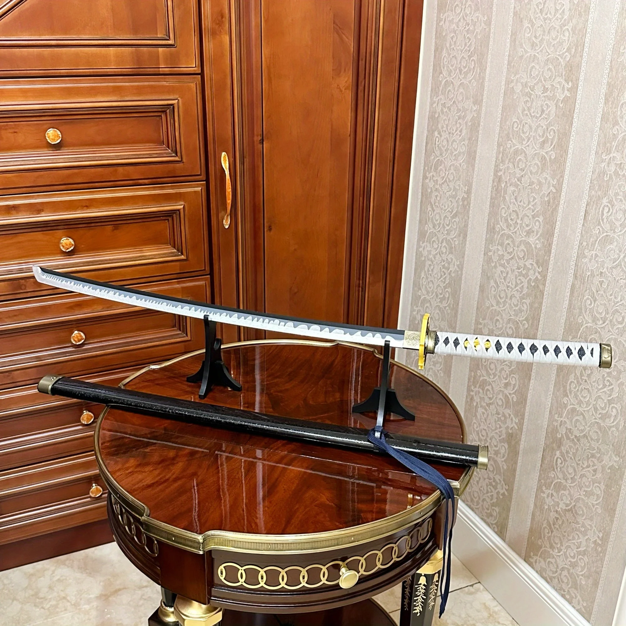 39.3 pollici Devil May Cry Vergil Legno Katana Spada Samurai Sabre Ninja Coltello Giapponese Katana Sabre Accessori Cosplay Prop Giocattolo