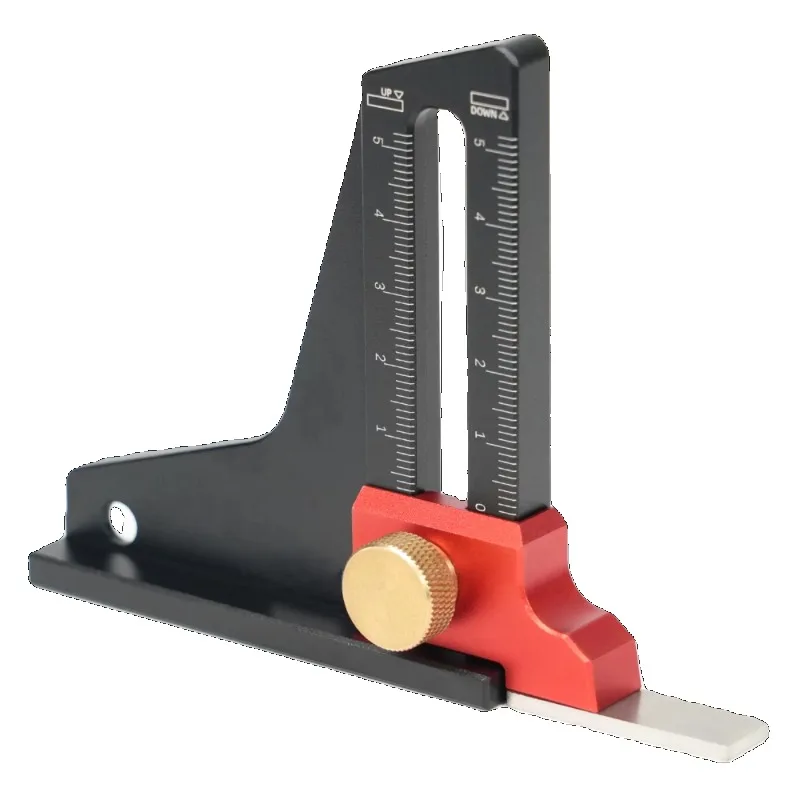 

Precision Height Measuring Instrument Adjustment Ruler Fit for Woodworking Saw Table Trimming Machine Depth Gauge Parts