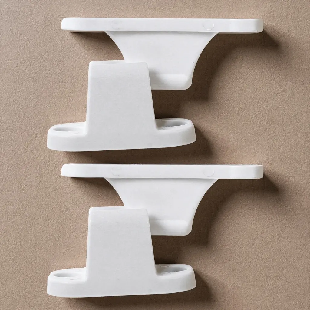 

2 шт. Держатели для внутренних дверей кемпера, фиксаторы для прицепов и фургонов, белые защелки для грузовых отсеков, для автодомов