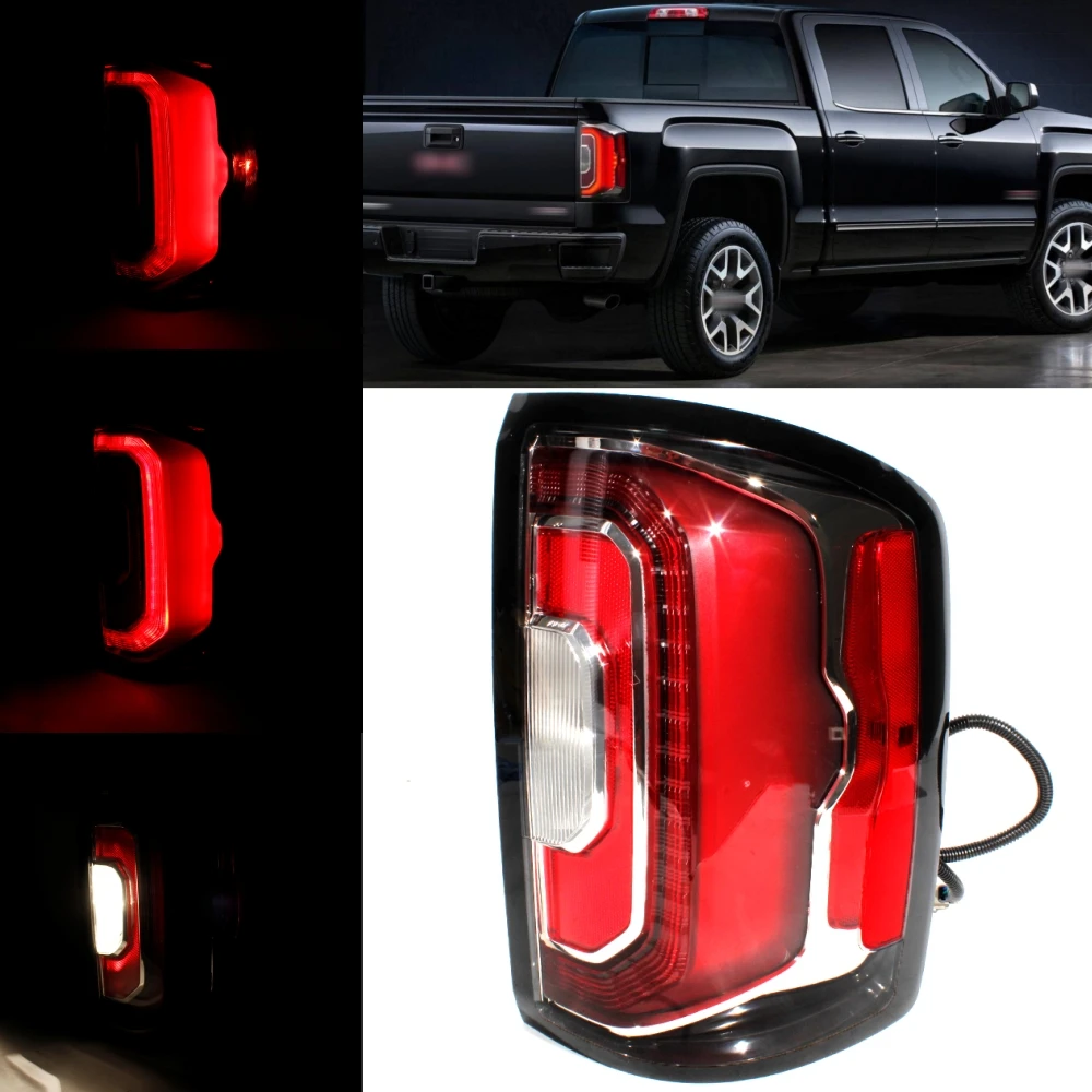 Right Side Rear Tail Lamp Light With Bulbs 84365931 /GM2801295 For GMC Sierra 1500 2016 2017 2018 2019