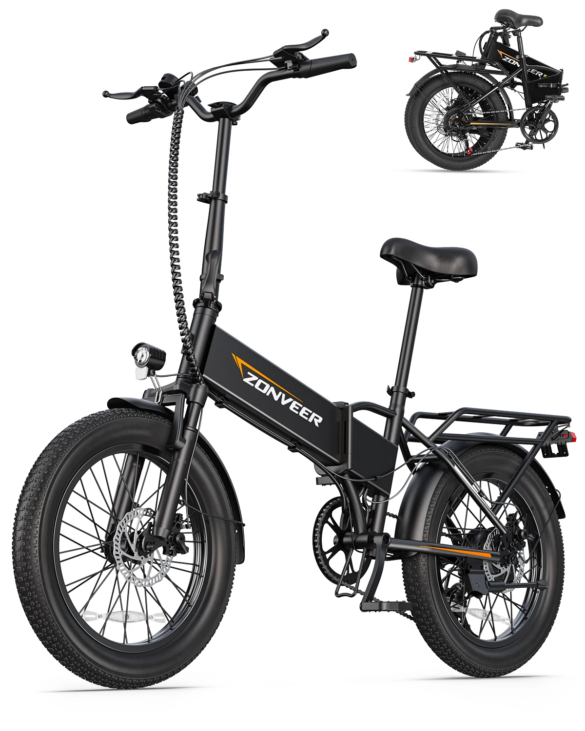 【1 Year Warranty】DYU A20 Electric Bike 28MPH Speed 20*3.0 Tire 48V10.4AH Battery Foldable 1200W Peak Motor Urban Commuter Ebike