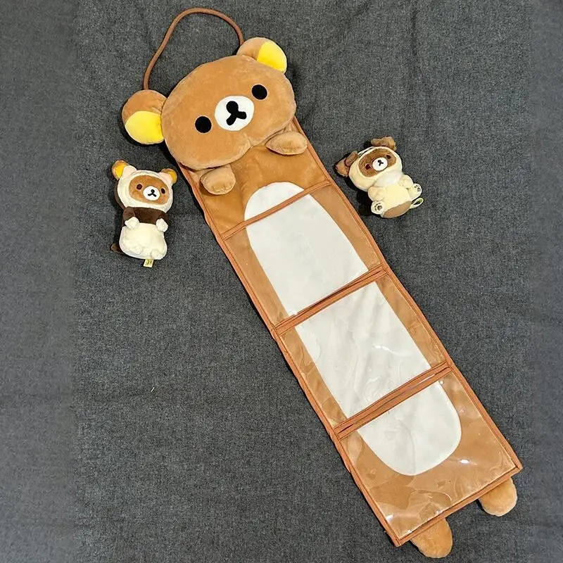 Cute Rilakkuma Japanese Cartoon Wall Hanging Storage Bag Dorm Bedside Sundry Organizer Door Back Hanging Pouch Multifunctional - view 3