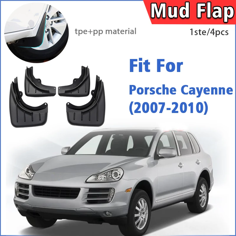 

For Porsche Cayenne Mudflaps Fender Mud Flap Guards Splash Mudguard Car Accessories Front Rear 4pcs 2007 2008 2009 2010