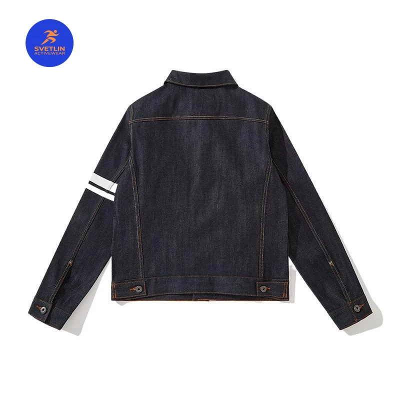 BESCRUZ Luxury Quality EU US Size Jean Jacket Y2K High Street 15oz red-edged men's denim jacket view 2