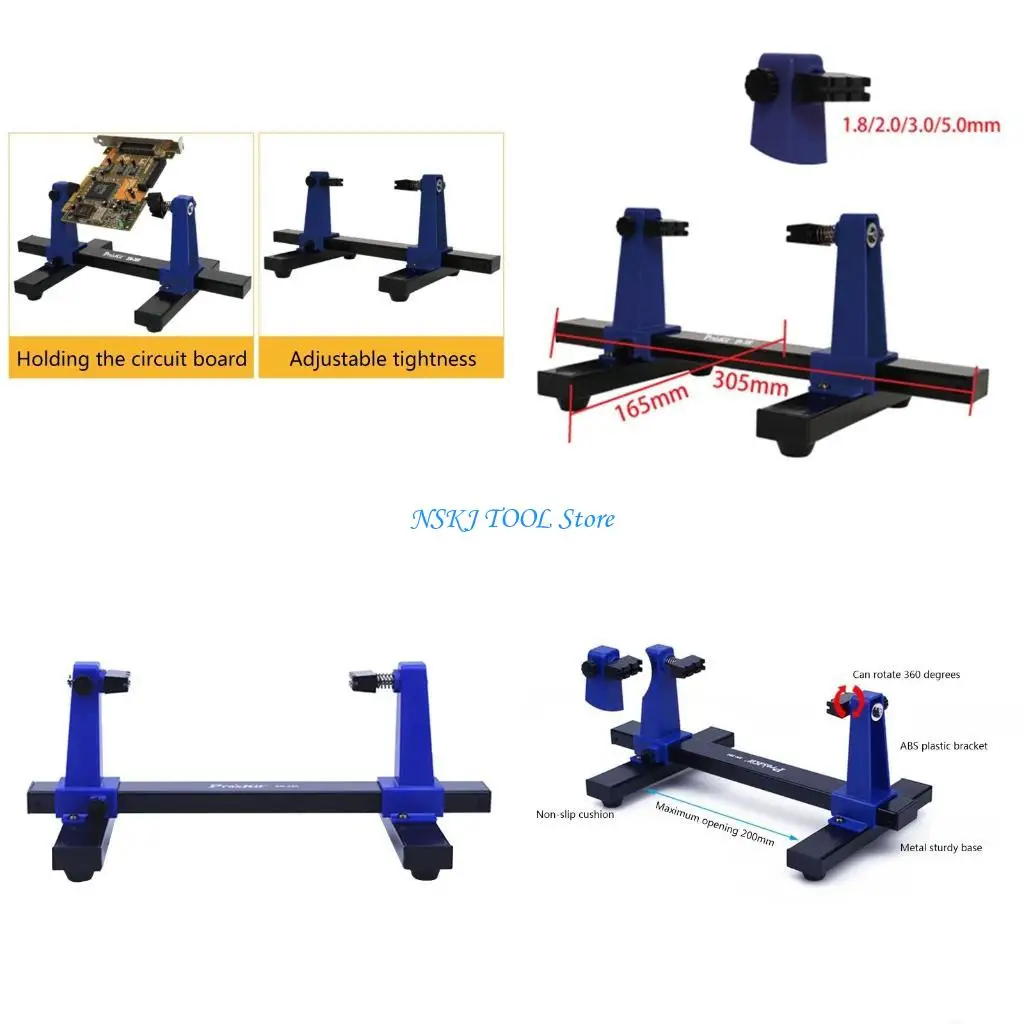 

L8RC Adjustable Printed Circuit Board Holder Frame Prevent Bottom Plate from Moving for Mobile Phone Repair Lightweight