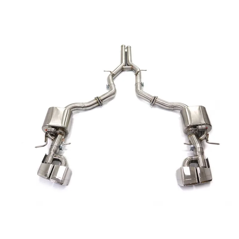 

Stainless Steel Exhaust for Mercedes Class E550 W212 with Muffler Valves 3" Pipes System