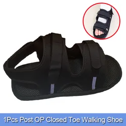 1Pcs Adjustable Post OP Closed Toe Walking Shoe-Toe Valgus Surgical Fixed Walking Shoe-for Foot Injuries Ankle Broken Relieve