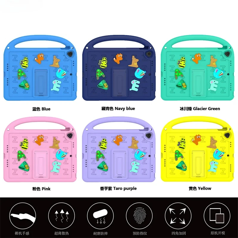 Kids EVA Schokbestendig Stand Tablet Case voor IPad Air 7 6 5 A16 11 10.2 10.9 Mini 7 6 I Pad Pro 9.7 10 9 8 10e Generatie Cover