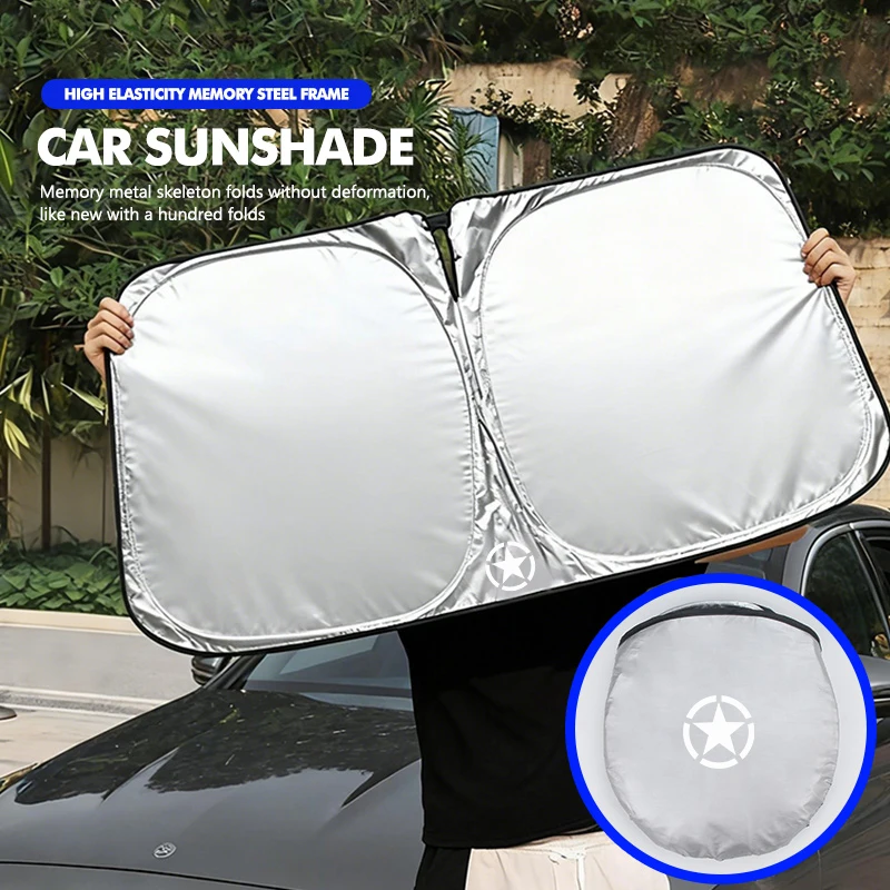 Parasol para parabrisas de coche, reflector de rayos UV, parasol para ventana de coche, para Jeep Grand Cherokee Trailhawk Rubicon Renegade