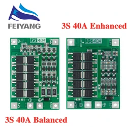 3S 40A Li-ion Lithium Battery Charger Lipo Cell Module PCB BMS Protection Board For Drill Motor 12.6V with Balance