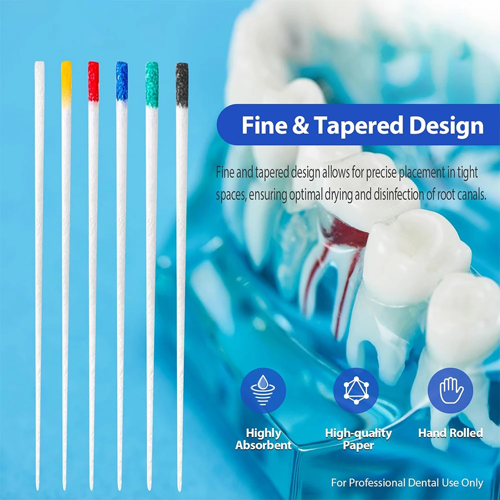 

3 коробки впитывающих бумажных точек Dental F 02 04 06, конические материалы, стерильные впитывающие наконечники, полипропиленовая эндодонтия, одноразовый шест из ватного волокна