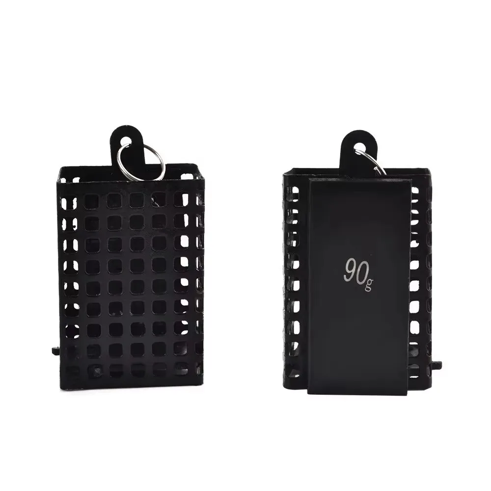 Holder Square Shape Metal Feeder Wire Material 30g-100g Weight Bait Basket Holder Bait Cage Freshwater Fishing view 4