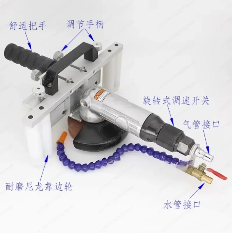 Ceramic stone Edge grinding Pneumatic edGe grinding glass pneumatic edgE grinding machine Straight eDge filleting machine