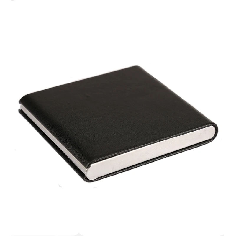 Fashion Cowhide Cigarette Boxes Vertical Flip Leather Wallet Case Pouch Cigarette Sets Accessories