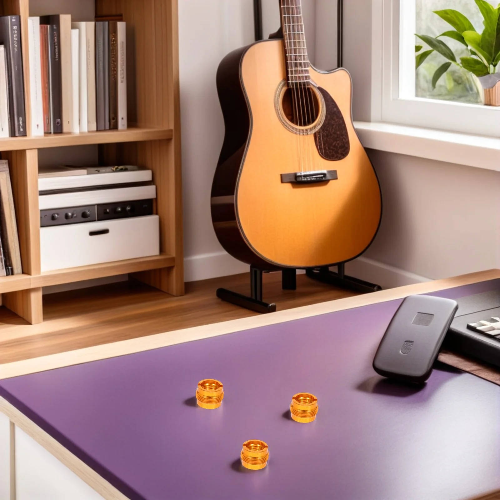 

6Pcs Universal Mic Holder Threaded Screw Adapter for Microphone Stand Nut Connector Studio Stage Field Use Mic Adapter