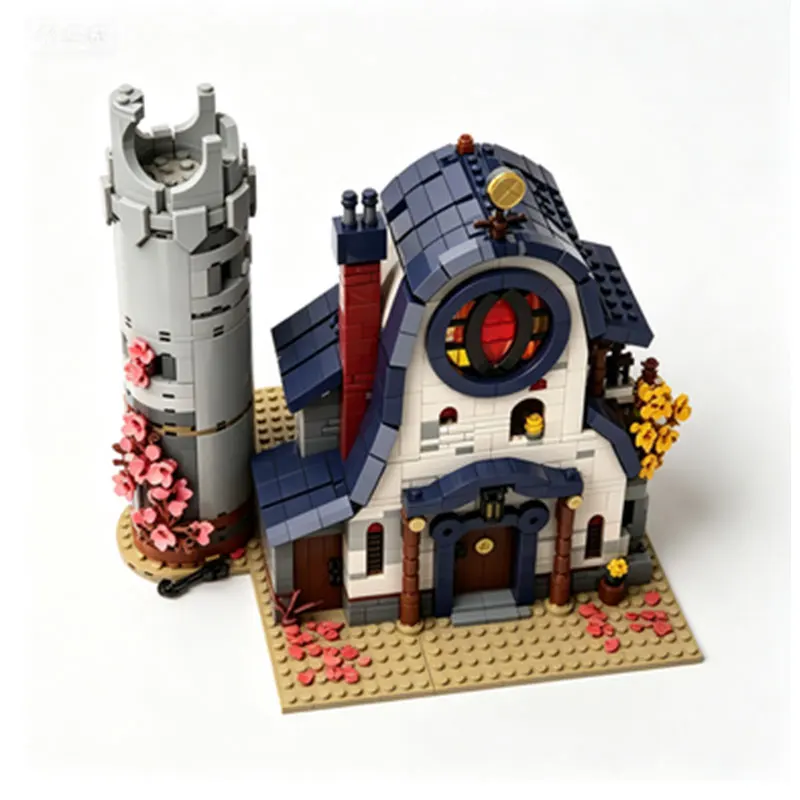 

Creative MOC Owl Villa Building Set — Small-Particle Assembly Blocks (1447 pcs) — Architectural Display Model
