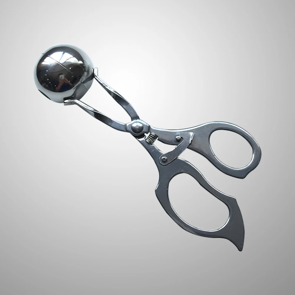 

Practical Stainless Meatball Maker Clip Shaped Baller Kitchen Tools DIY Fish Melon Pill Rice Tofu Convenient Meatball Maker Cake