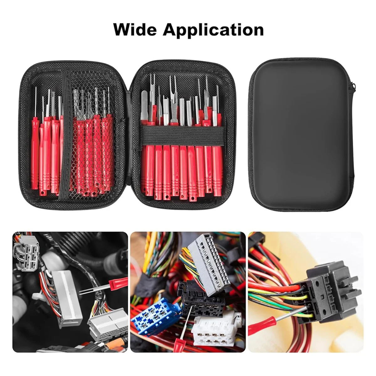 Новый набор инструментов для снятия клемм, 36 шт., инструмент для депиляции, набор инструментов для снятия штифтов электрического разъема, набор инструментов для извлечения штифтов, красный