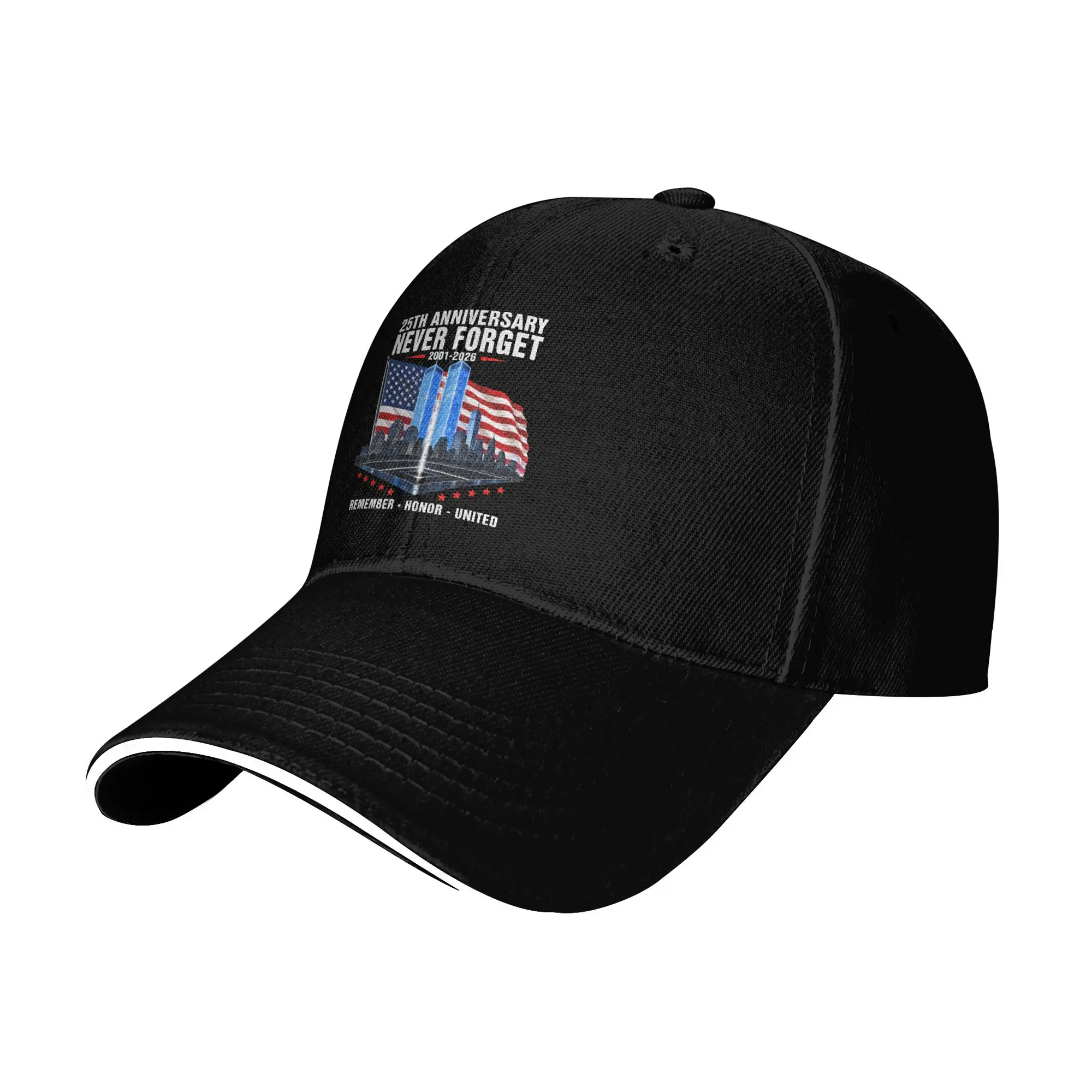 25th Anniversary September 11 2001 Memorial Day Casual Baseball Cap  Trucker Hat Summer Sun Visor Female Male y2k Baseball Caps